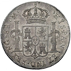 Karol IV 1788-1808, 8 reali 1807, Nueva Guatemala, K.M....