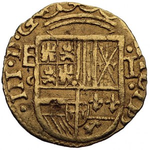 Filip III 1598-1621, 1 escudo 1607 lub 1608, Segovia, C...