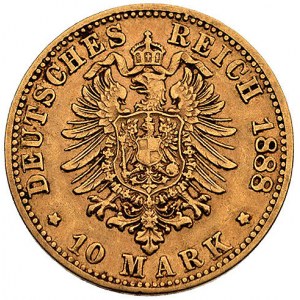 Otto 1886-1913, 10 marek 1888 D, (Monachium), J. 198, F...