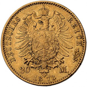 Ludwik III 1848-1877, 20 marek 1873 H, (Darmstadt), J. ...
