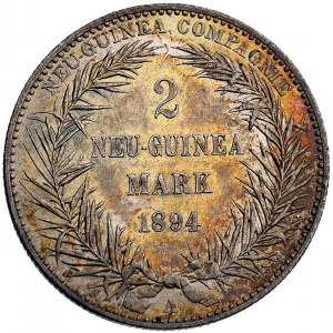 2 marki 1894 A, (Berlin), J. 706, bardzo ładna moneta z...