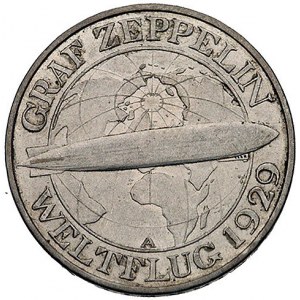 3 marki 1929 A, (Berlin), Graf Zeppelin, J. 342