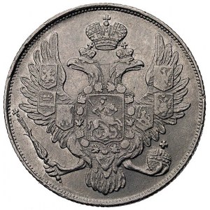 3 ruble 1843, Petersburg, Bitkin 92, Fr. 143, platyna, ...
