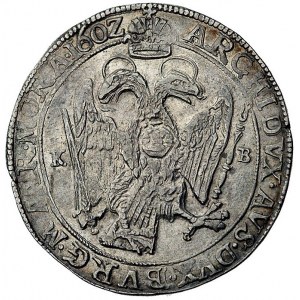 talar 1602, Krzemnica, Aw: Popiersie i wokół napis, Rw:...