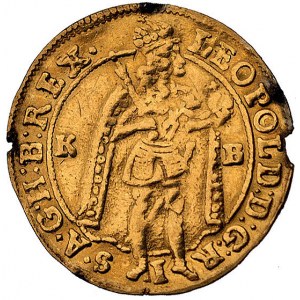 dukat 1698, Krzemnica, Herinek 364, Fr. 51, złoto, 3.42...