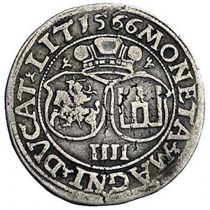 czworak 1566, Wilno, Kurp. 855 R, Gum. 624, ciemna paty...