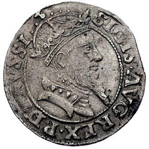 grosz 1556, Gdańsk, odmiana z małą głową króla, Kurp. 9...
