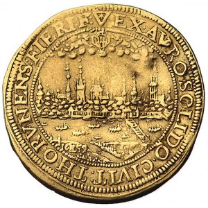 6 dukatów (donatywa) 1659, Toruń, Aw: Popiersie króla i...