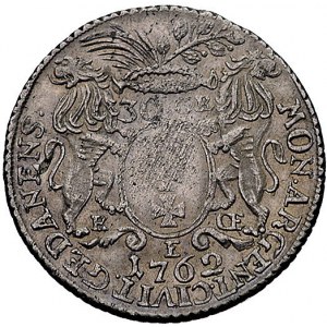 30 groszy (złotówka) 1762, Gdańsk, Kam. 989 R1, Merseb....