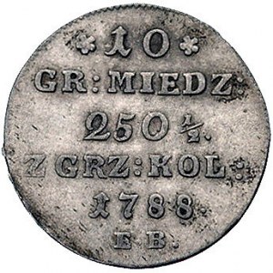 10 groszy miedzianych 1788, Warszawa, Plage 233