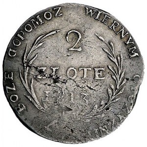 2 złote 1813, Zamość, odmiana z odwróconą literą D, Pla...