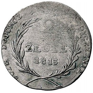 2 złote 1813, Zamość, Plage 125