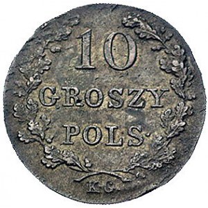 10 groszy 1831, Warszawa, Plage 279, patyna