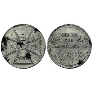 zestaw monet- 2 kopiejki 1916, Berlin i 2 kopiejki 1916...
