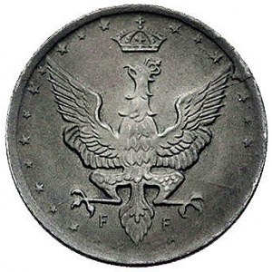 10 fenigów 1917, Stuttgart, moneta wybita stemplem obró...