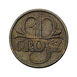 1 grosz 1927, Warszawa, Parchimowicz 101.c