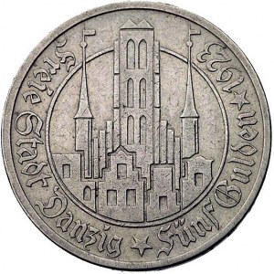 5 guldenów 1923, Utrecht, Kościół Marii Panny Parchimow...