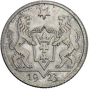 1 gulden 1923, Utrecht, Koga, Parchimowicz 61, bardzo ł...