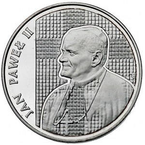 10.000 złotych 1989, Warszawa, Jan Paweł II - na tle kr...