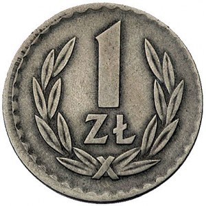 1 złoty 1949, Krzemnica, miedzionikiel, moneta niecentr...