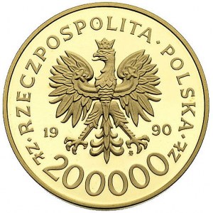komplet monet 200.000, 100.000, 50.000 i 20.000 złotych...