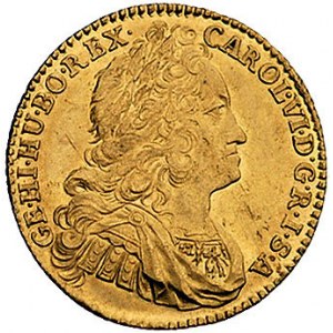 Karol VI 1711-1740, dukat 1739, Wrocław, F.u.S. 922, zł...