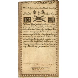 10 złotych 8.06.1794, seria C, Miłczak A2, Pick A2