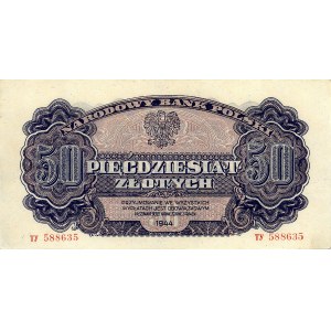 50 złotych 1944, \...obowiązkowym, Miłczak 110