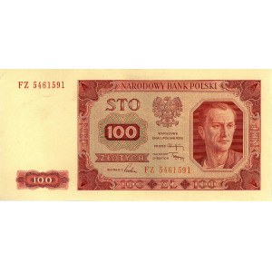 100 złotych 1.07.1948, seria FZ, Miłczak 139e, Pick 139...