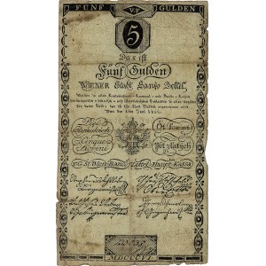 5 guldenów (pięć ryńskich) 1.08.1806, Pick A38, banknot...