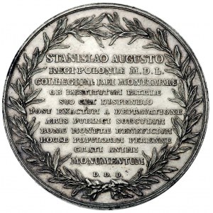 medal autorstwa J. F. Holzhaeussera dedykowany królowi ...