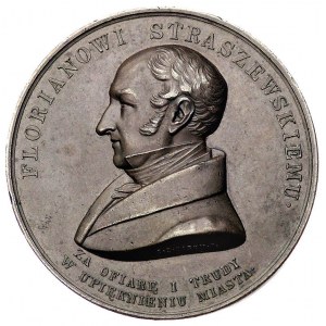Florian Straszewski - medal autorstwa I. D. Boehma pośw...