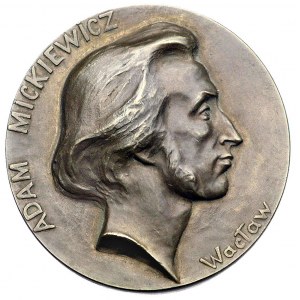 Adam Mickiewicz- medal autorstwa Wacława Szymanowskiego...