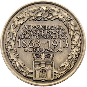 50- rocznica Powstania Styczniowego - medal autorstwa W...