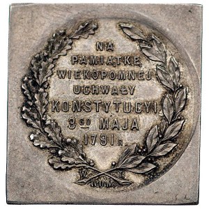 125-rocznica Konstytucji 3 Maja, - medal autorstwa Stan...