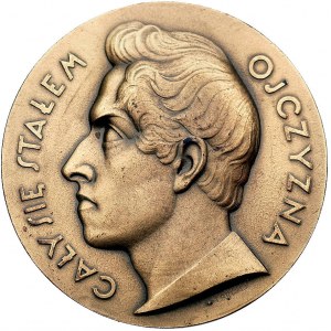 Juliusz Słowacki-medal autorstwa Tadeusza Breyera wybit...