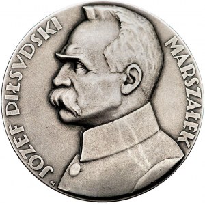 marszałek Józef Piłsudski - medal autorstwa Józefa Aumi...