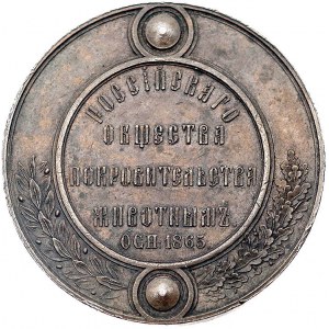 medal pamiątkowy Rosyjskiego Towarzystwa Hodowli Zwierz...