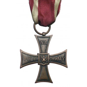 Krzyż Walecznych 1920 (bez daty), numer 2806, ciemny br...