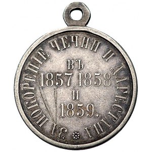 medal nagrodowy 1859 Za Podbój Czeczenii i Dagestanu, s...