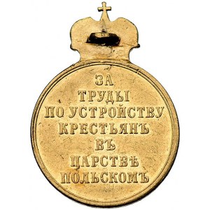 medal Za Prace Nad Reformą Ziemską w Królestwie Polskim...