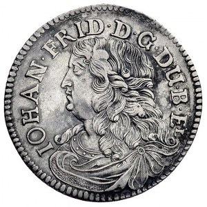 2/3 talara (palmgulden) 1676, Dav. 380, rzadki wariant ...