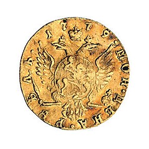 rubel 1779, Petersburg, Bitkin 108, Fr. 118, złoto, 1.0...