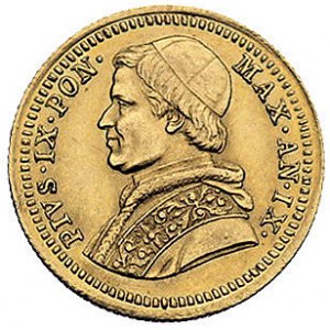Pius IX 1846-1878, 2 1/2 scudi 1854, Rzym, Fr. 273, Ber...