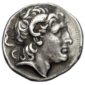 Królestwo Tracji- Lizymach 323-281 pne, tetradrachma, A...