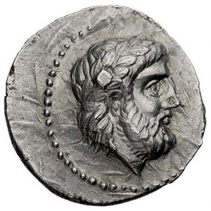 Peonia- Lykkeios, tetradrachma 356-335 pne, Aw: Głowa b...