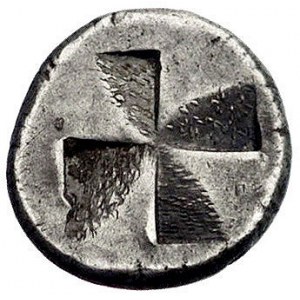 BITYNIA- Chalkedon, drachma około 350 pne, Aw: Byk stoj...