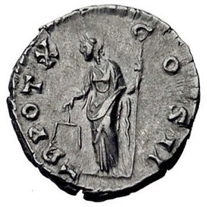 Marek Aureliusz 161-180, denar bity za panowania Antoni...