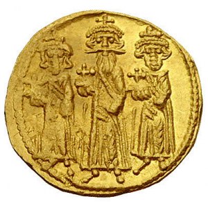 Herakliusz 610-641 i Herakliusz Konstantyn 613-641, sol...