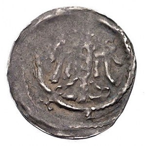 Frankonia, denar XIII w., Aw: Król na tronie, Rw: Orzeł...